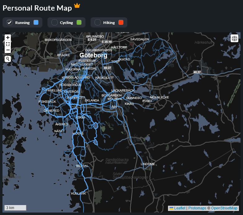 Runalyze - Personal Route Map