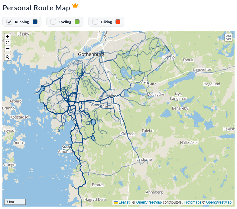 Runalyze - Personal Route Map