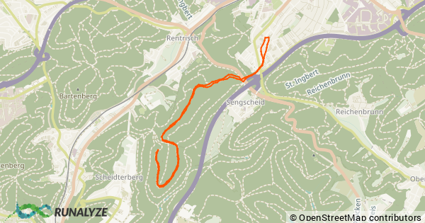 Laufen (Dauerlauf): 01:02:42h – 10,02 km – Sengscheid Hook
